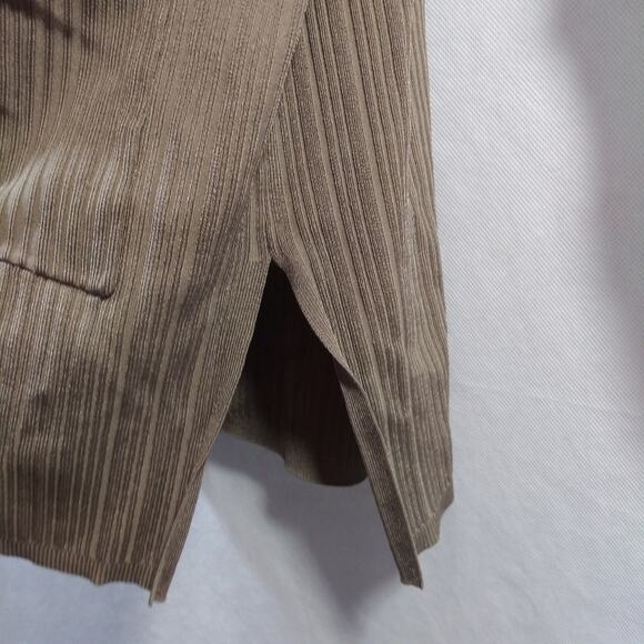 Chico's Flat-Back Ribbed Cardigan Tan Casual Office Size XL - Picture 10 of 12